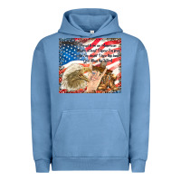 Pigment Pebble Blue god bless the usa Urban Hoodie - TumblerDesignByShophia