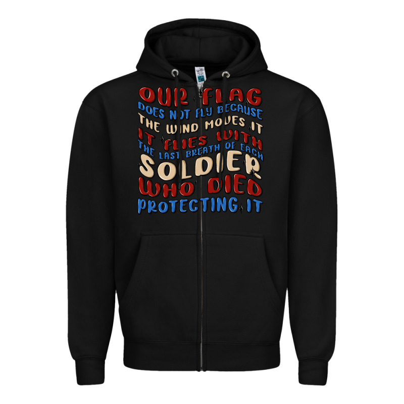 Our Flag Zipper Hoodie by MaliasSmallBusiness | Teevron