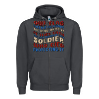 Smoke our flag Zipper Hoodie - MaliasSmallBusiness