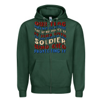 Sports Green our flag Zipper Hoodie - MaliasSmallBusiness