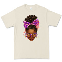Bone sorority colors purple carol afro messy bun woman Premium Tee - texasbilliewilder