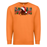 Carrot Western Mom With Woman In Santa Hat Premium Sweatshirt - BundleAndBundleShop