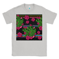 Moon Dust mexican rose and cactus seamless pattern Classic Tee - BundleAndBundleShop