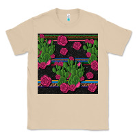 Mushroom mexican rose and cactus seamless pattern Classic Tee - BundleAndBundleShop