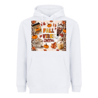 White fall vibes coffee Heavyweight Hoodie - MaliasSmallBusiness