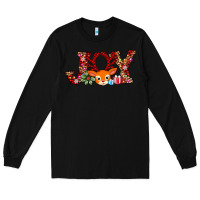 Black joy reindeer Long Sleeve Tee - AdoDesignShop