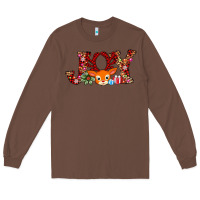 Chestnut joy reindeer Long Sleeve Tee - AdoDesignShop