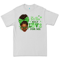 Dove Grey sorority colors green its the self love for me afr Premium Tee - texasbilliewilder