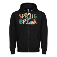 Black spring break Zipper Hoodie - MaliasSmallBusiness