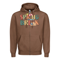 Chestnut spring break Zipper Hoodie - MaliasSmallBusiness