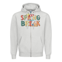 Dove Grey spring break Zipper Hoodie - MaliasSmallBusiness