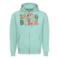 Seafoam spring break Zipper Hoodie - MaliasSmallBusiness