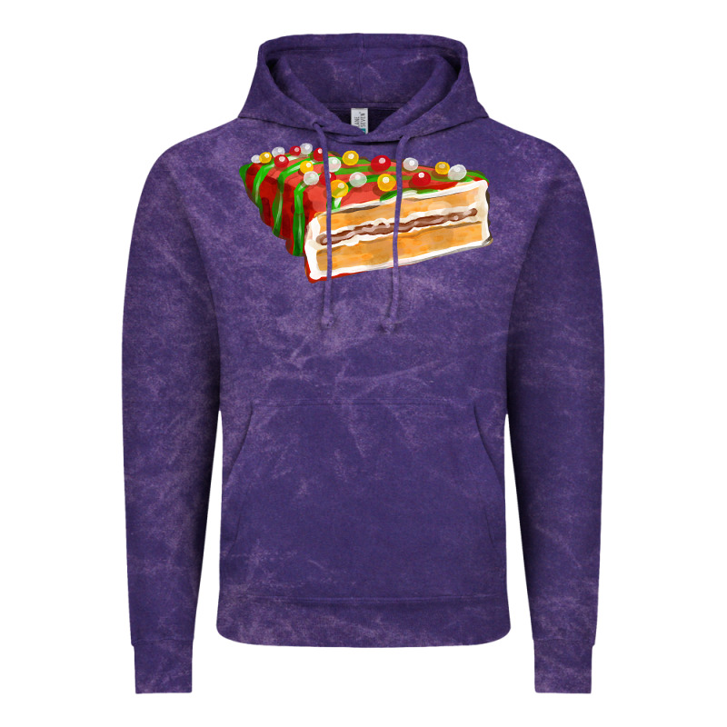 Red Christmas Cake Fa Element 1 Vintage Hoodie by FaDigitalArtStudio | Teevron