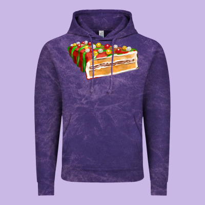 Red Christmas Cake Fa Element 1 Vintage Hoodie Designed By Fadigitalartstudio