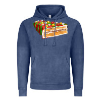 Vintage Denim red christmas cake fa element 1 Vintage Hoodie - FaDigitalArtStudio