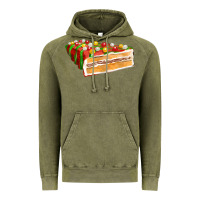 Vintage Olive red christmas cake fa element 1 Vintage Hoodie - FaDigitalArtStudio