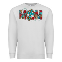 Dove Grey Western Mom With Cross Premium Sweatshirt - BundleAndBundleShop