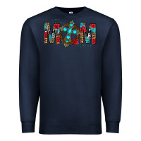 Navy Western Mom With Cross Premium Sweatshirt - BundleAndBundleShop