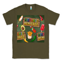 Army Green hispanic heritage seamless pattern Classic Tee - BundleAndBundleShop