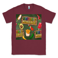 Burgundy hispanic heritage seamless pattern Classic Tee - BundleAndBundleShop
