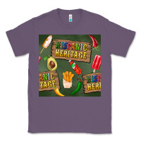 Lavender hispanic heritage seamless pattern Classic Tee - BundleAndBundleShop