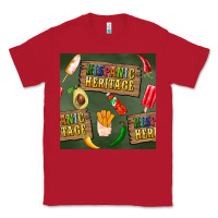 Red hispanic heritage seamless pattern Classic Tee - BundleAndBundleShop