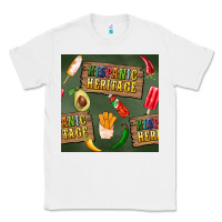 White hispanic heritage seamless pattern Classic Tee - BundleAndBundleShop
