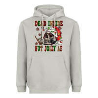 Moon Dust Dead inside but jolly af Heavyweight Hoodie - NancyCooperArtShop