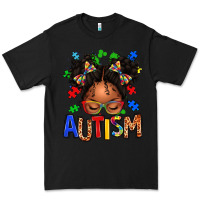 Black autism afro girl Premium Tee - texasbilliewilder