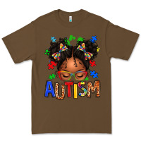 Cacao autism afro girl Premium Tee - texasbilliewilder
