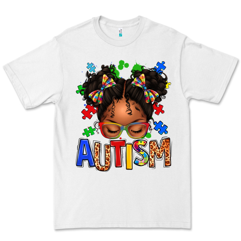 Autism Afro Girl Premium Tee by texasbilliewilder | Teevron
