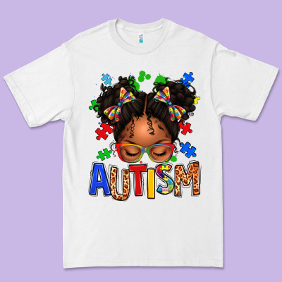 Autism Afro Girl Premium Tee Designed By Texasbilliewilder