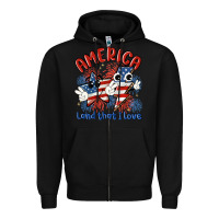 Black america land that i love Zipper Hoodie - MaliasSmallBusiness