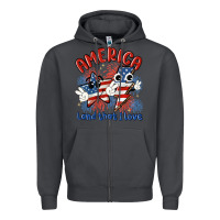 Smoke america land that i love Zipper Hoodie - MaliasSmallBusiness