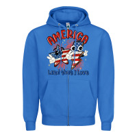 True Royal america land that i love Zipper Hoodie - MaliasSmallBusiness
