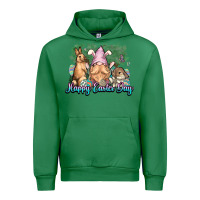 Emerald Gnome bunny Happy Easter Day Urban Hoodie - HowdyJamesFarm