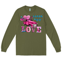 Army Green loads of love wıth truck Long Sleeve Tee - AdoDesignShop