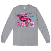 Heather Grey loads of love wıth truck Long Sleeve Tee - AdoDesignShop