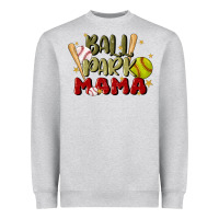 Heather Grey ballpark mama Heavyweight Sweatshirt - JahusDesignShop