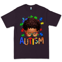 Plum autism afro kid Premium Tee - texasbilliewilder