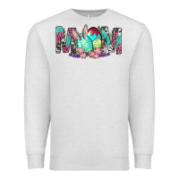 Oatmeal Heather Western Mom With Easter Premium Sweatshirt - BundleAndBundleShop
