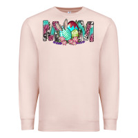 Pale Pink Western Mom With Easter Premium Sweatshirt - BundleAndBundleShop