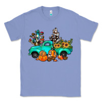 Colony Blue cactus pumpkin truck fall Classic Tee - JahusDesignShop