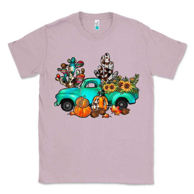 Cactus Pumpkin Truck Fall Classic Tee by JahusDesignShop | Teevron