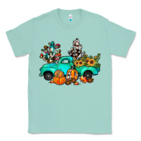 Seafoam cactus pumpkin truck fall Classic Tee - JahusDesignShop
