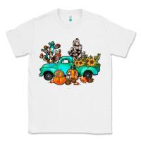 White cactus pumpkin truck fall Classic Tee - JahusDesignShop