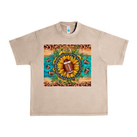 French Oak football leopard turquoise sunflower Urban Heavy Tee - JahusDesignShop