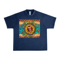 Navy football leopard turquoise sunflower Urban Heavy Tee - JahusDesignShop