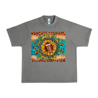Tornado football leopard turquoise sunflower Urban Heavy Tee - JahusDesignShop