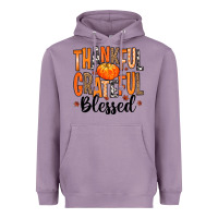 Lavender Thankful Grateful Blessed Heavyweight Hoodie - MaliasSmallBusiness